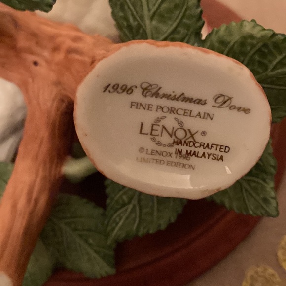 Lenox Collections 1996 Christmas Dove NWOT Vintage - Picture 8 of 11